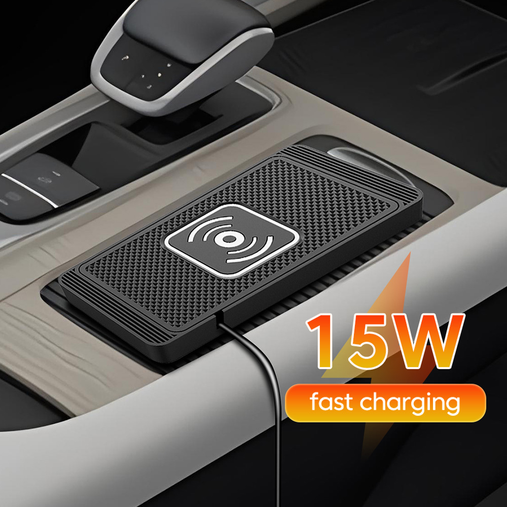 Wireless Car Charger Mount Fast Charging - Bezprzewodowa ładowarka samochodowa 15W z podkładką