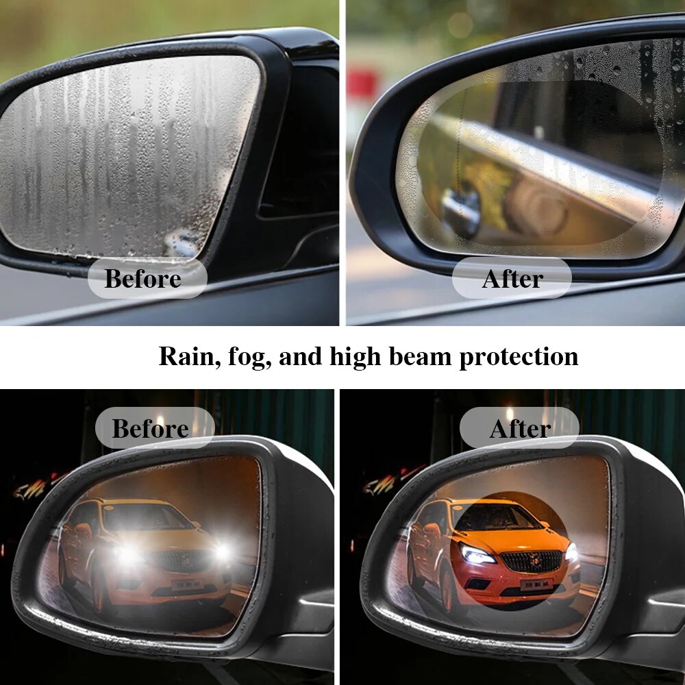 2 szt. Uniwersalna folia ochro – Anti Glare Car Rearview Mirror Film recenzja i cena