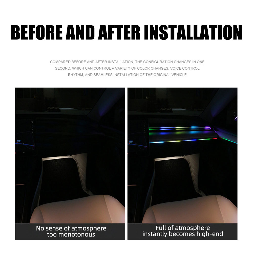 Uniwersalne samochodowe oświet – Led Ambient Interior Car Lights App Control recenzja i cena