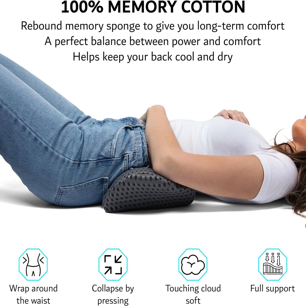 Oddychająca poduszka z pamięci – Memory Foam Car Neck Pillow Lumbar Support recenzja i cena