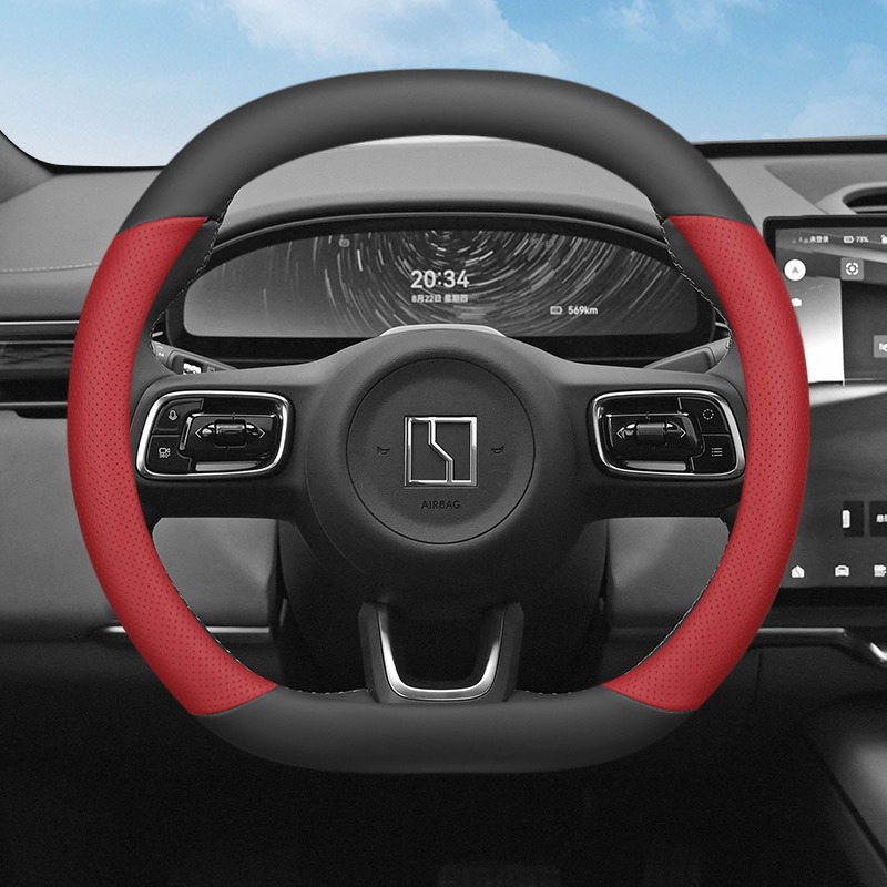 Dla ZEEKR 7X 2024 2025 2026 Po – Car Steering Wheel Cover Anti Slip Breathable recenzja i cena